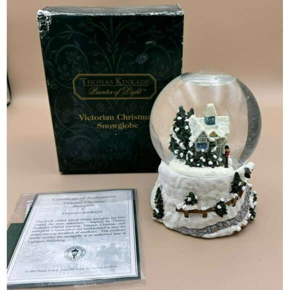 Thomas Kinkade Other - Thomas Kinkade 2000 Victorian Christmas Snowglobe W/ Certificate Of Authenticity